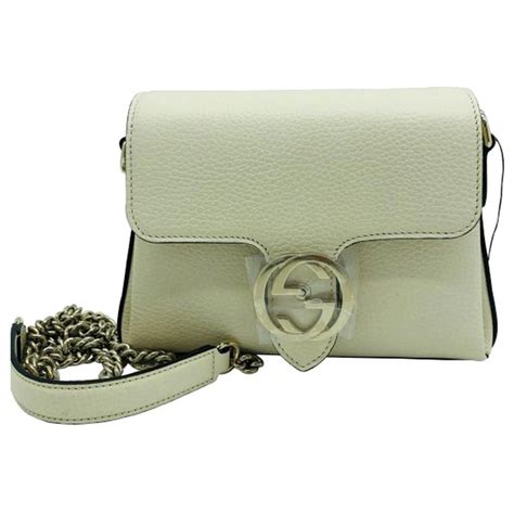 gucci cream handbag|gucci interlocking bag.